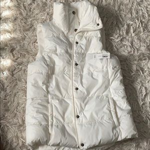 White Puff Vest
